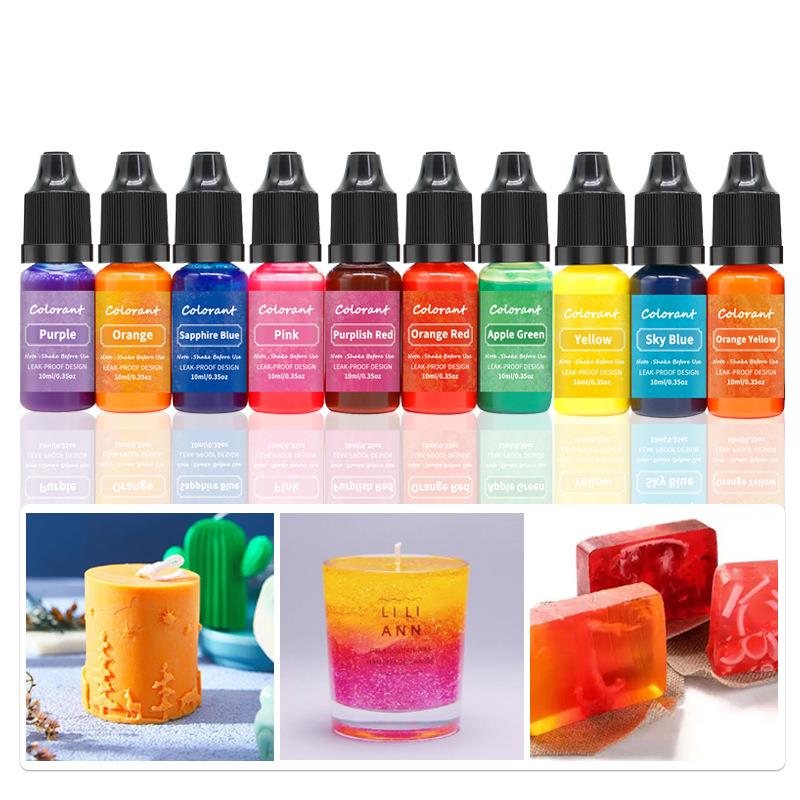 Soap Making Dye - 20 Colors 10ml Candle Wax Pigment