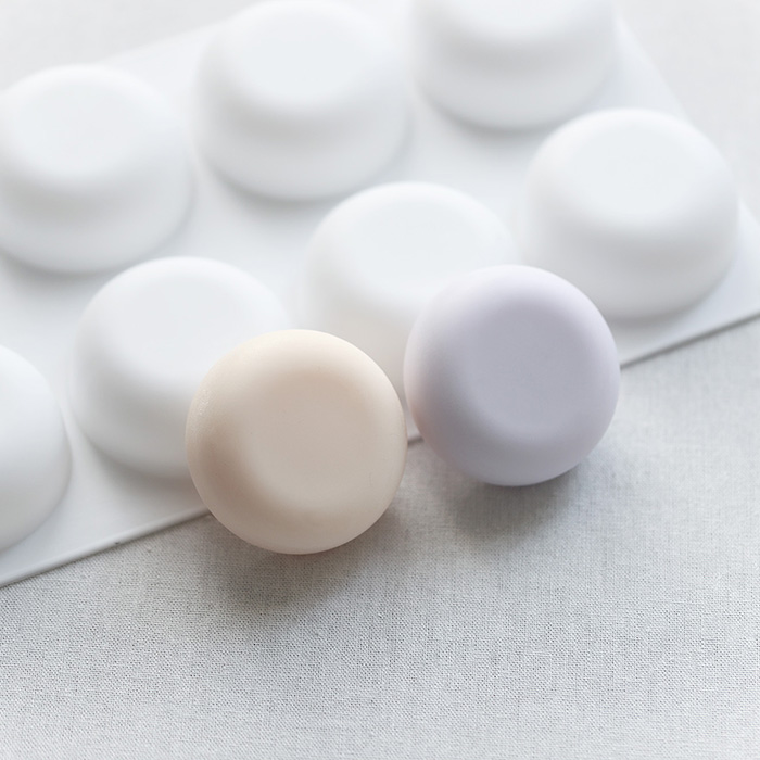 Soap Making Thermometer - 8-hole Round Food Grade Silicone Mold