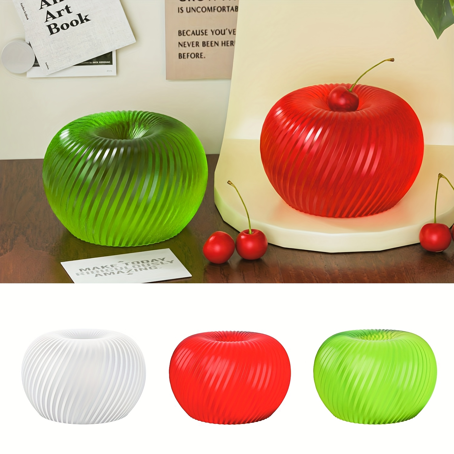 Soap Making Easy - A trendy red apple silicone mold