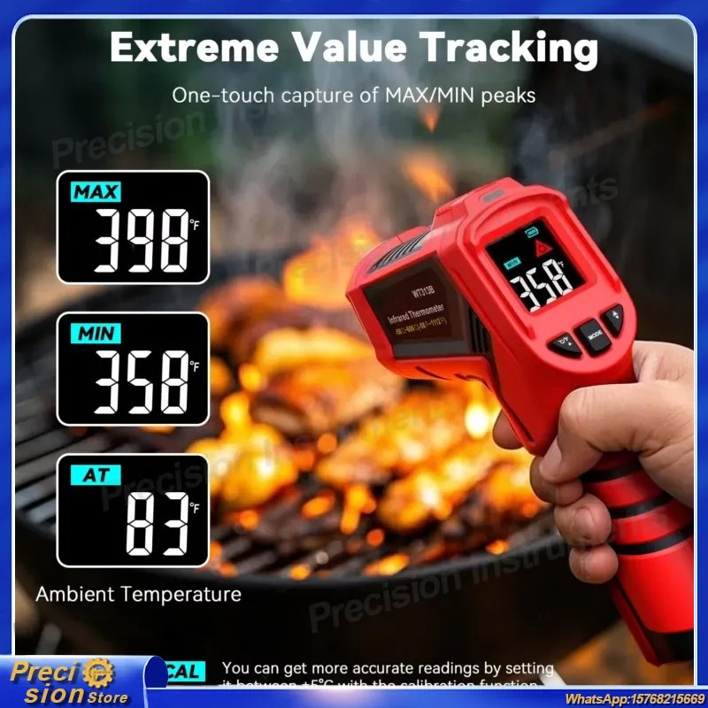 Soap Making Thermometer - Laser Infrared Temperature Gun WT3138 Non-Contact