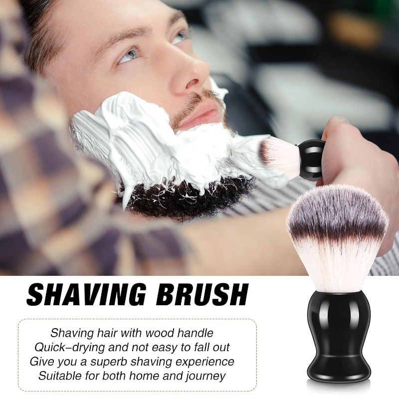 1Pcs Beard Shaving Brush, Wood - Soap Making Supplies Australia 评论和价格