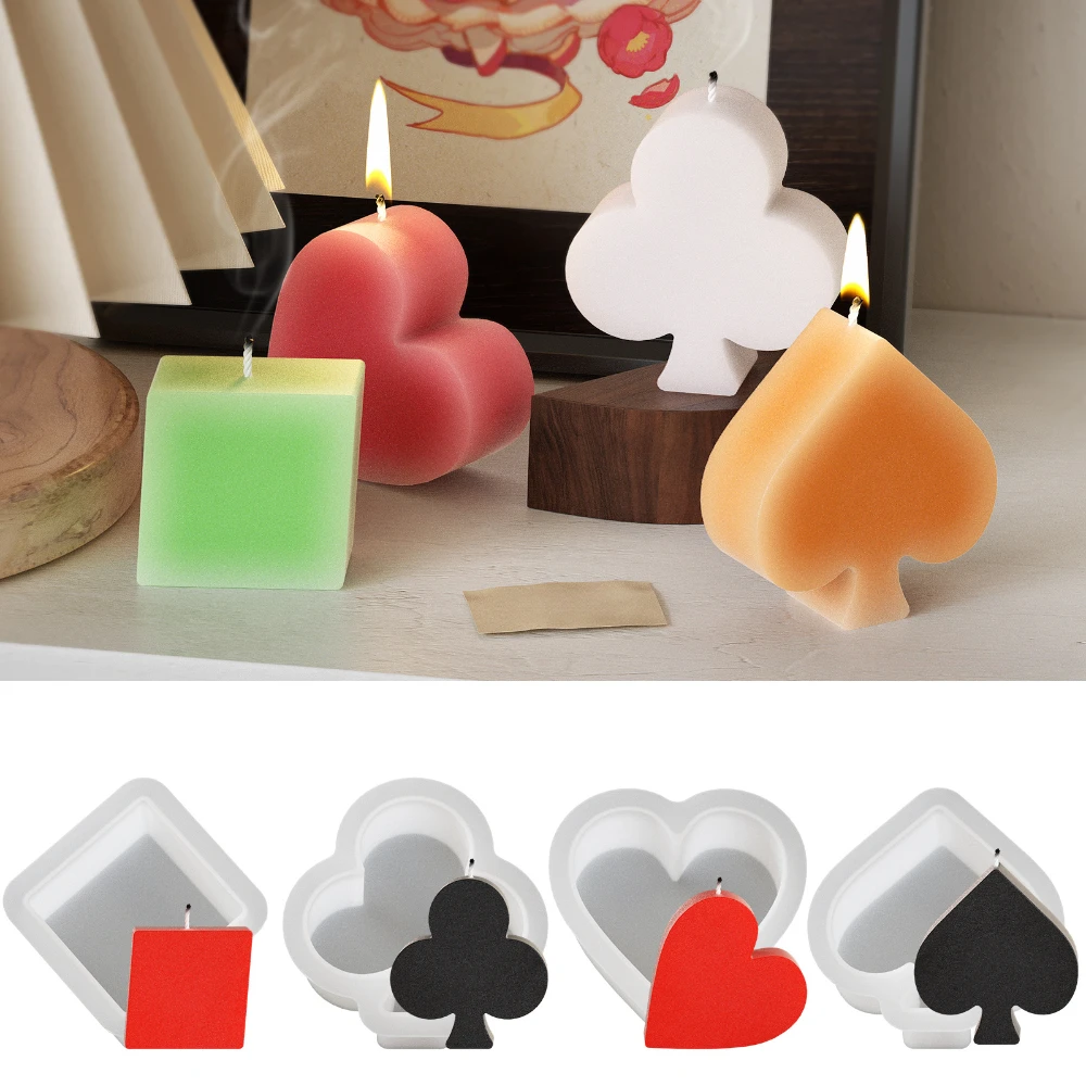 Easy Demold Poker Symbol Silic - Soap Making Easy 评论和价格