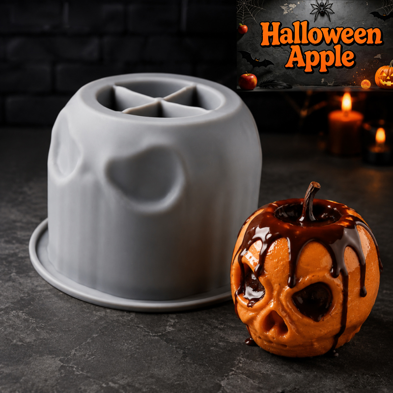 Halloween skull apple silicone - Soap Making Easy 评论和价格