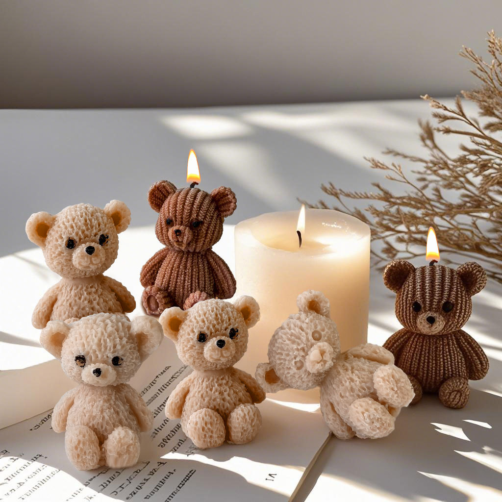 Mini Bear Soap Mold Easy To Cl - Soap Making Easy 评论和价格