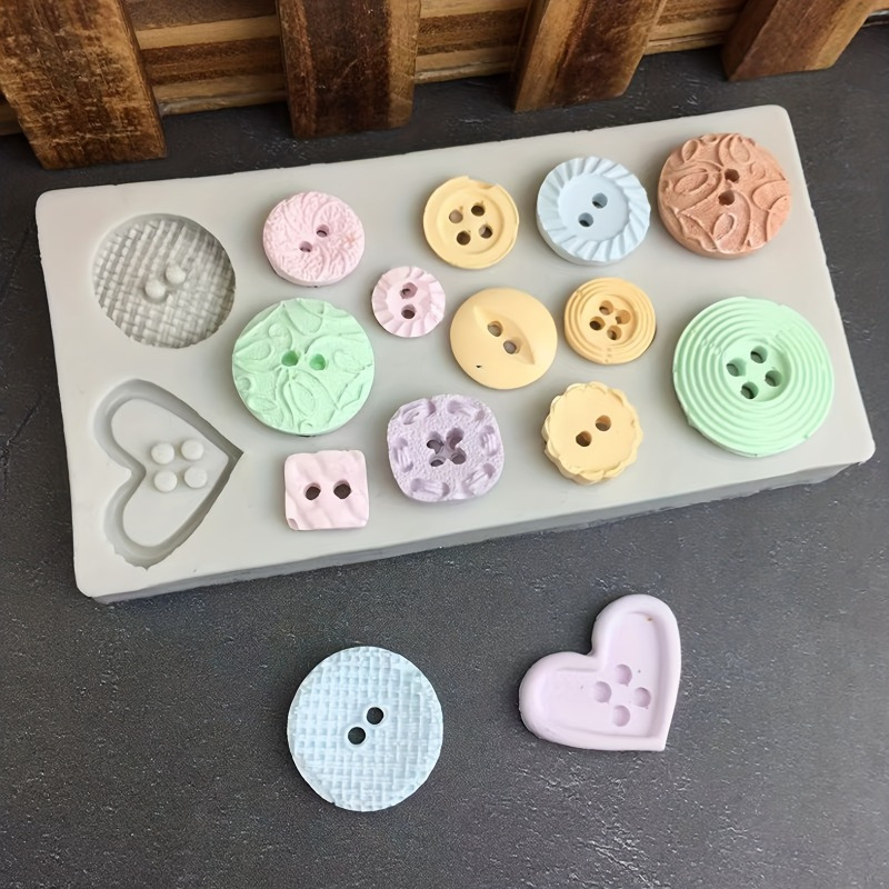 Buttons Shape Silicone Mold Si - Soap Making Supplies Australia 评论和价格