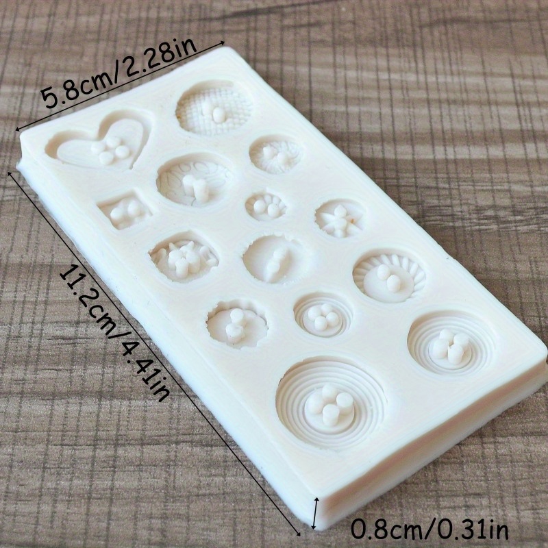 Buttons Shape Silicone Mold Si - Soap Making Supplies Australia 评论和价格