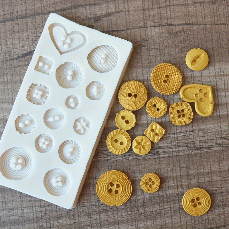 Buttons Shape Silicone Mold Si - Soap Making Supplies Australia 评论和价格