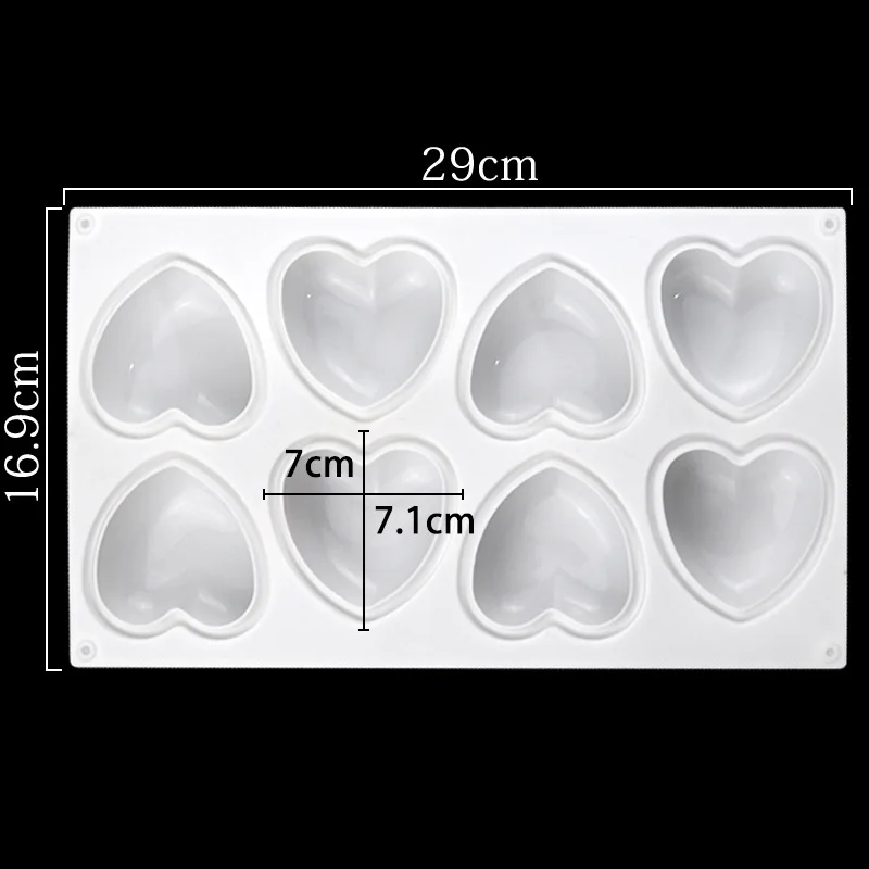 Love Heart Silicone Soap Mold  - Soap Making Supplies Australia 评论和价格