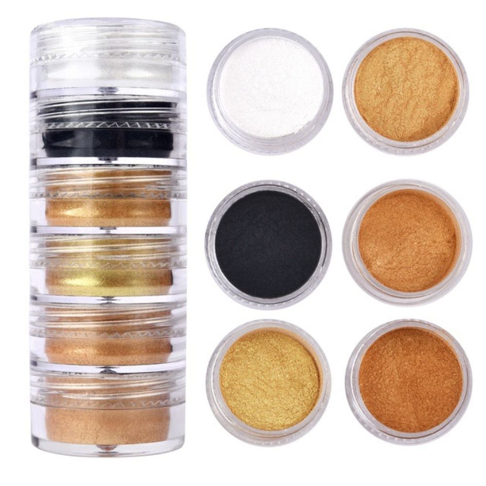 6 Colors/Set Glitter Mica Powd - Soap Making Dye 评论和价格