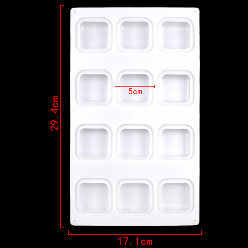 12-Cavity Square Pillow Silico - Soap Making Supplies Australia 评论和价格