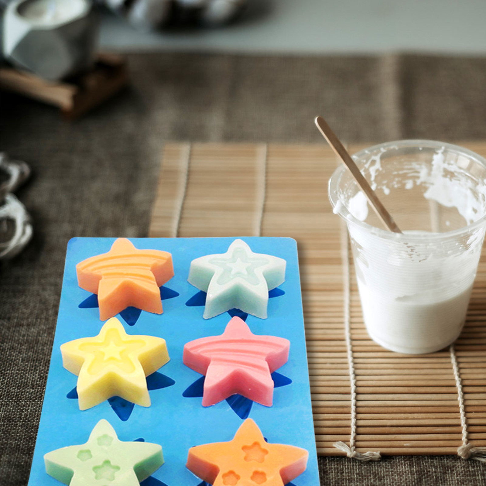 Star Shaped Silicone Soap Mold - Soap Making Easy 评论和价格