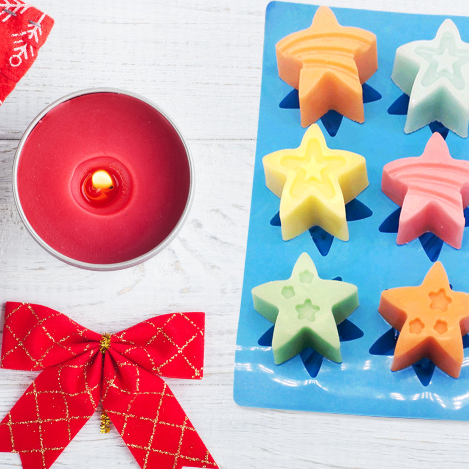 Star Shaped Silicone Soap Mold - Soap Making Easy 评论和价格