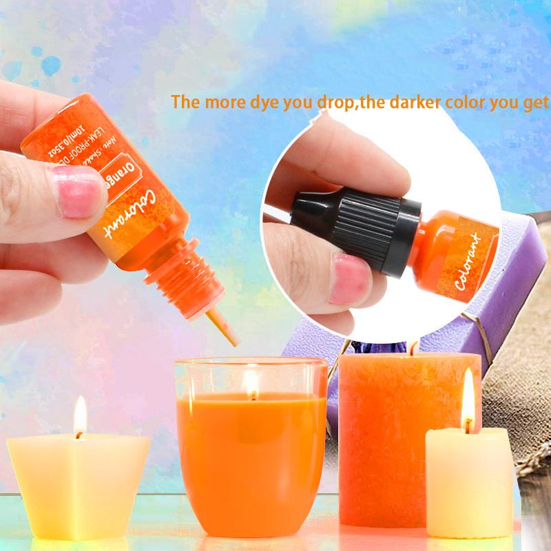 20 Colors 10ml Candle Wax Pigm - Soap Making Dye 评论和价格