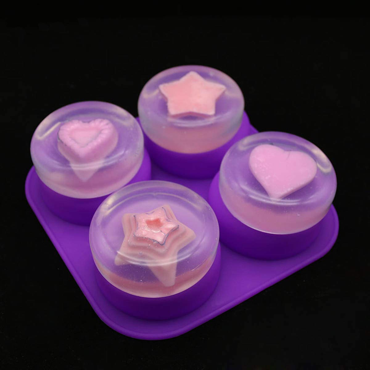 1-2 PCS 4 Cavity Reusable Roun - Soap Making Supplies Australia 评论和价格