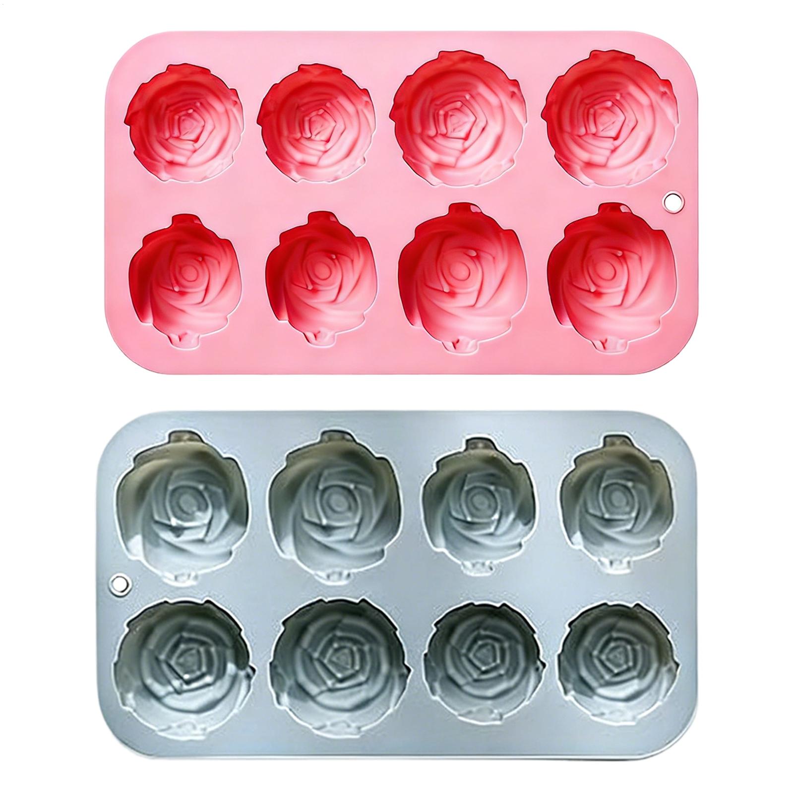 8 Holes Rose Flower Silicone M - Soap Making Home 评论和价格
