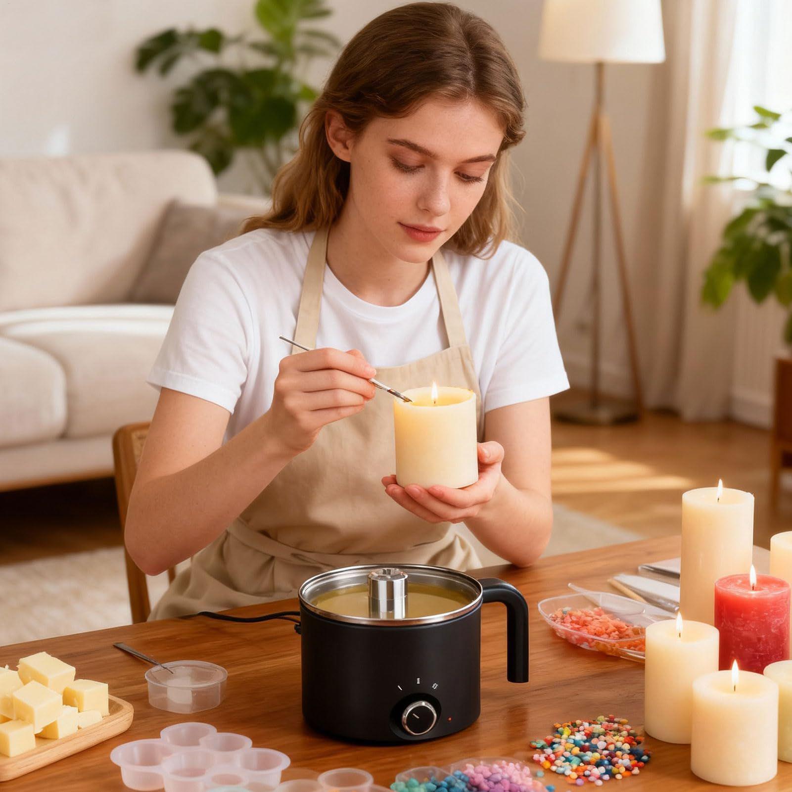 1.5L Wax Melting Pot Candle Wa - Soap Making Thermometer 评论和价格