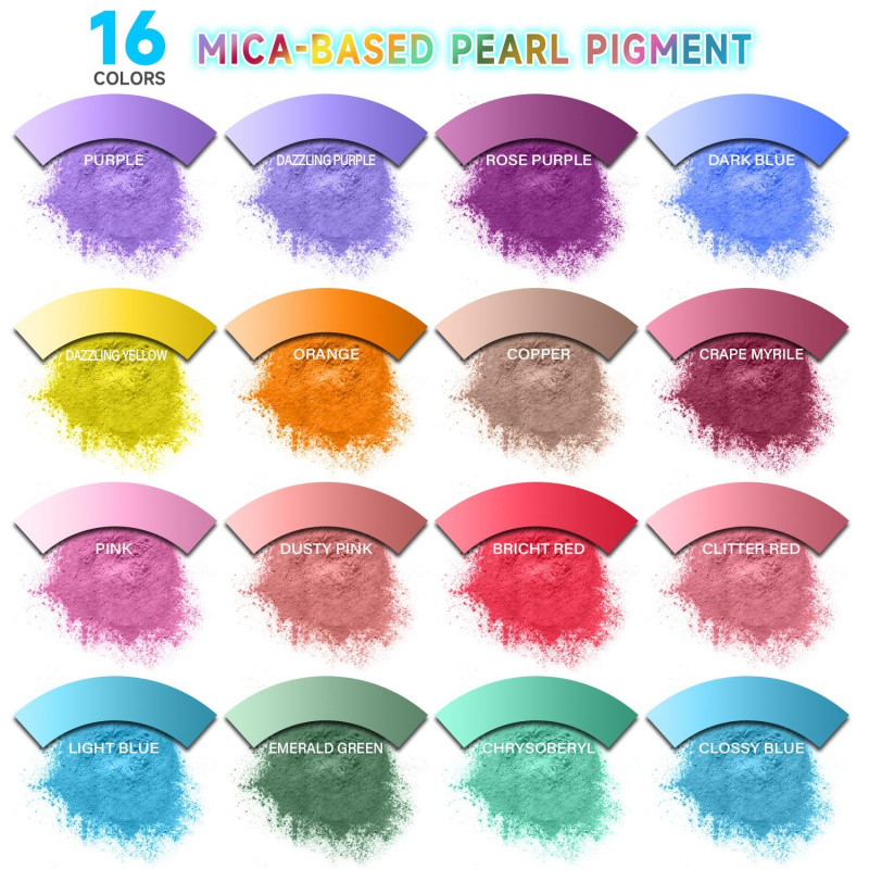 16Color Mica Powder Set，Per Pa - Soap Making Ingredient 评论和价格