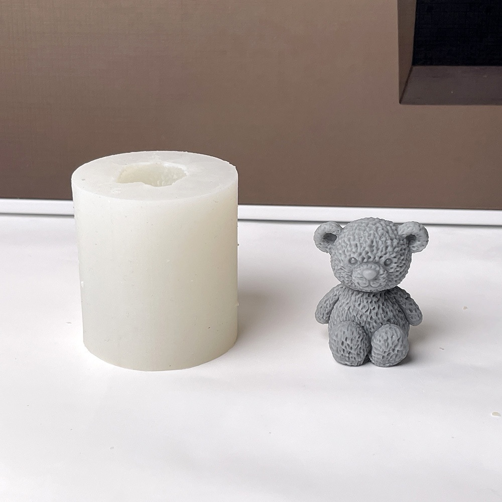 3D Cute Bear Candle Making Mou - Soap Making Home 评论和价格
