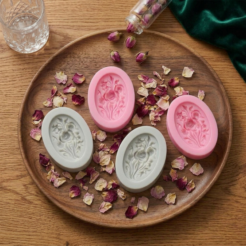 4 Silicone mold with flower sh - Soap Making Easy 评论和价格